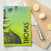 Dylan Thomas Welsh Poet Theedoek (Quarter Fold)