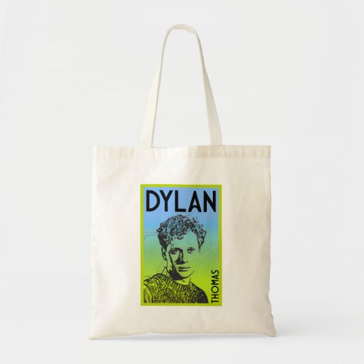 Dylan Thomas Welsh Poet Tote Bag (Voorkant)