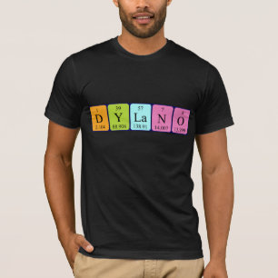 Dylano periodiek systeem naam shirt