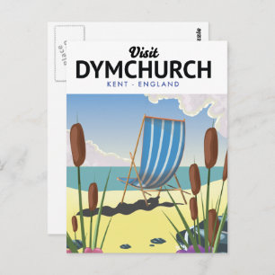 DymChurch Kent seaway-reisposter Briefkaart
