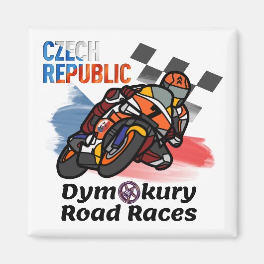 Dymokury Motorcycle Road Races Magneet (Voorkant)