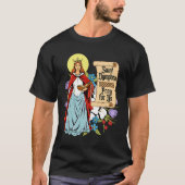 Dymphna Zuiverheid Lily Patron Saint Mental Health T-shirt (Voorkant)