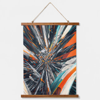 Dynamic Abstract Burst – Geometrische explosiekuns Hangend Wandkleed