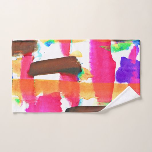 Dynamic Abstract Pattern in Art Bad Handdoek (Handdoek)