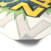 Dynamic Abstract Pop Art: Fragmented Zapping  Poster (Hoek)