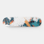 Dynamic Abstract Splatter - Modern Minimalist Skateboard (Horizontaal)