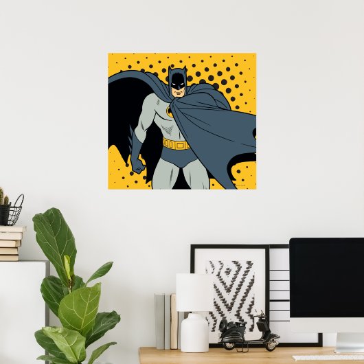 Dynamic Batman Cape Poster (Thuiskantoor)