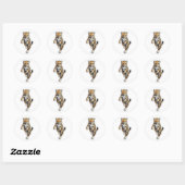 Dynamic Cheetah Sticker - Slanke Running Wild Cat (Vel)