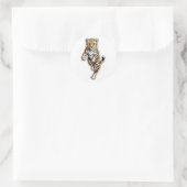 Dynamic Cheetah Sticker - Slanke Running Wild Cat (Tas)