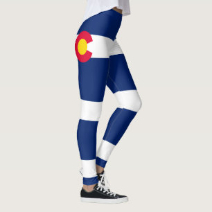 Dynamic Colorado State Flag Graphic op een Leggings