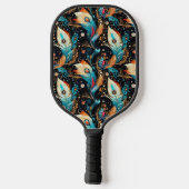 Dynamic Comet and Nebula Voyage Pickleball Paddle (Achterkant)