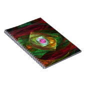 Dynamic Connections Abstract Art Notitieboek (Rechterzijde)