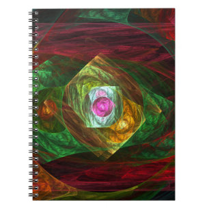 Dynamic Connections Abstract Art Notitieboek