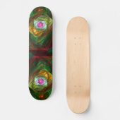 Dynamic Connections Abstract Art Skateboard (Voorkant)