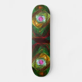 Dynamic Connections Abstract Art Skateboard (Voorkant)