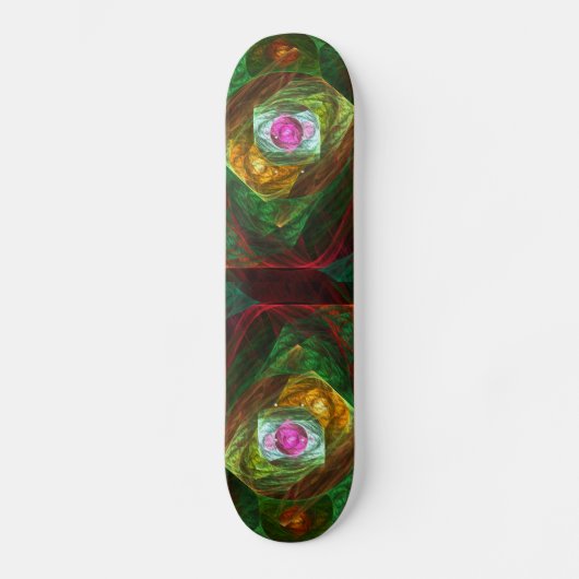 Dynamic Connections Abstract Art Skateboard (Voorkant)