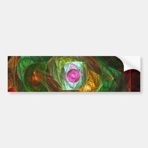 Dynamic Connections Abstracte Art Bumpersticker
