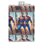 Dynamic Defender: de kracht van een superheld in j Heupfles (Achterkant)