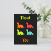 Dynamic Dinos Bedankt Briefkaart (Staand voorkant)