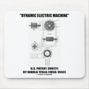 Dynamic Electric Machine US Patent 390721 van Tesl Muismat