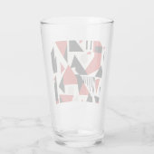 Dynamic Geometric Abstraction Glas (Achterkant)