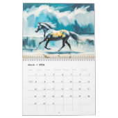 Dynamic Horses – Modern Art Calendar 2026 Kalender (Mar 2026)