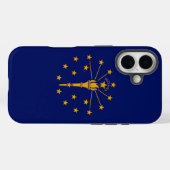 Dynamic Indiana State Flag Graphic op een Case-Mate iPhone Case (Achterkant (horizontaal))