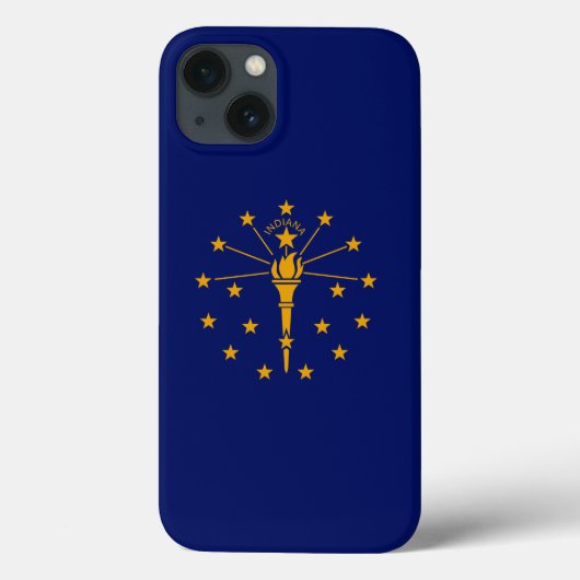 Dynamic Indiana State Flag Graphic op een Case-Mate iPhone Case (Achterkant)