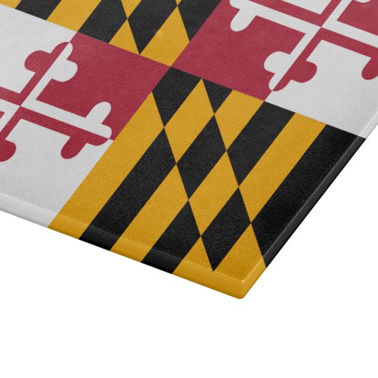Dynamic Maryland State Flag Snijplank (Hoek)