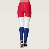 Dynamic Missouri State Flag Graphic op een Leggings (Achterkant)