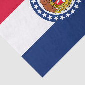Dynamic Missouri State Flag Graphic op een Tissuepapier (Detail)