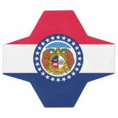 Dynamic Missouri State Flag Graphic op een Voetbal (Enkel)