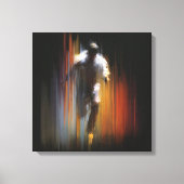 Dynamic Motion Blur Abstract Figure Art Canvas Afdruk (Voorkant)