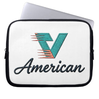Dynamic Motion Modern Emblem Design Laptop Sleeve