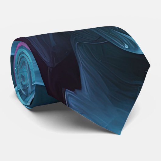 Dynamic Multicolor Smoke Design Stropdas (Opgerold)