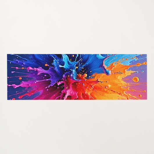Dynamic Paint Splash Abstract Yogamat (Achterkant (horizontaal))