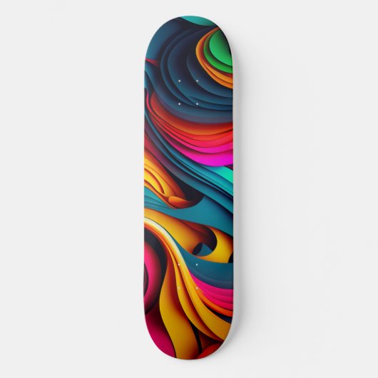 Dynamic Rhythms on Wheels Skateboard (Voorkant)