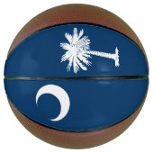 Dynamic South Carolina State Flag Graphic op een Mini Basketbal (Voorkant)