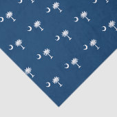 Dynamic South Carolina State Flag Graphic op een Tissuepapier (Detail)