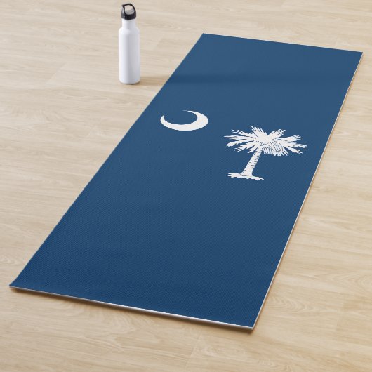 Dynamic South Carolina State Flag Graphic op een Yogamat (In situ)