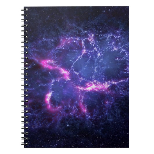 Dynamic Space Nebula Cosmic Afbeelding Notitieboek (Voorkant)