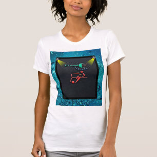 Dynamic Striker, Football Speler Embleem T-shirt