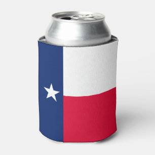 Dynamic Texas State Flag Graphic op een Blikjeskoeler