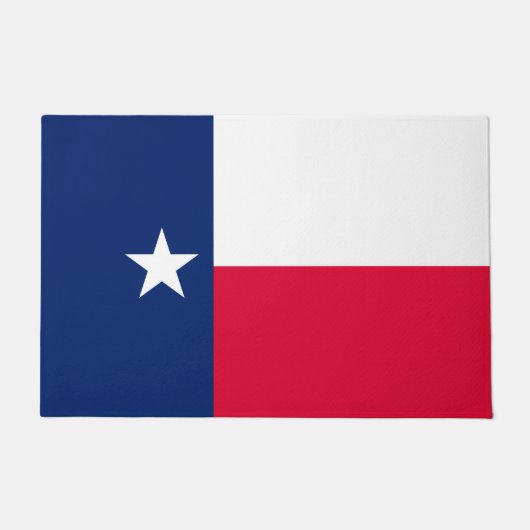Dynamic Texas State Flag Graphic op een Deurmat (Voorkant)