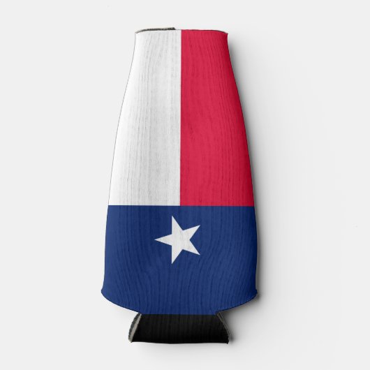 Dynamic Texas State Flag Graphic op een Flesjeskoeler (Voorkant)