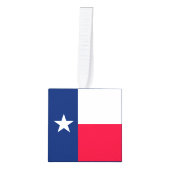 Dynamic Texas State Flag Graphic op een Kubus Ornament (Voorkant)
