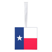 Dynamic Texas State Flag Graphic op een Kubus Ornament (Rechts)