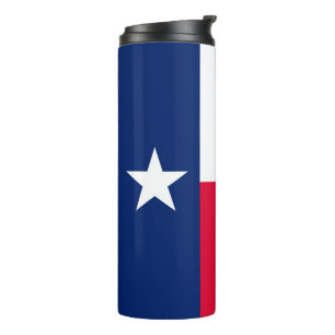 Dynamic Texas State Flag Graphic op een Thermosbeker