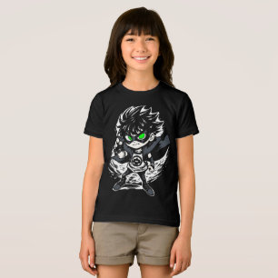 Dynamic Urban Hero Ink Art T-shirt