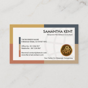 Dynamic White Global Manpower Labour Consultant Visitekaartje